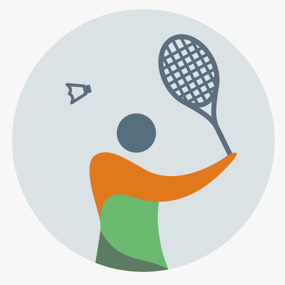 Badminton rəsmi idman növü loqosu